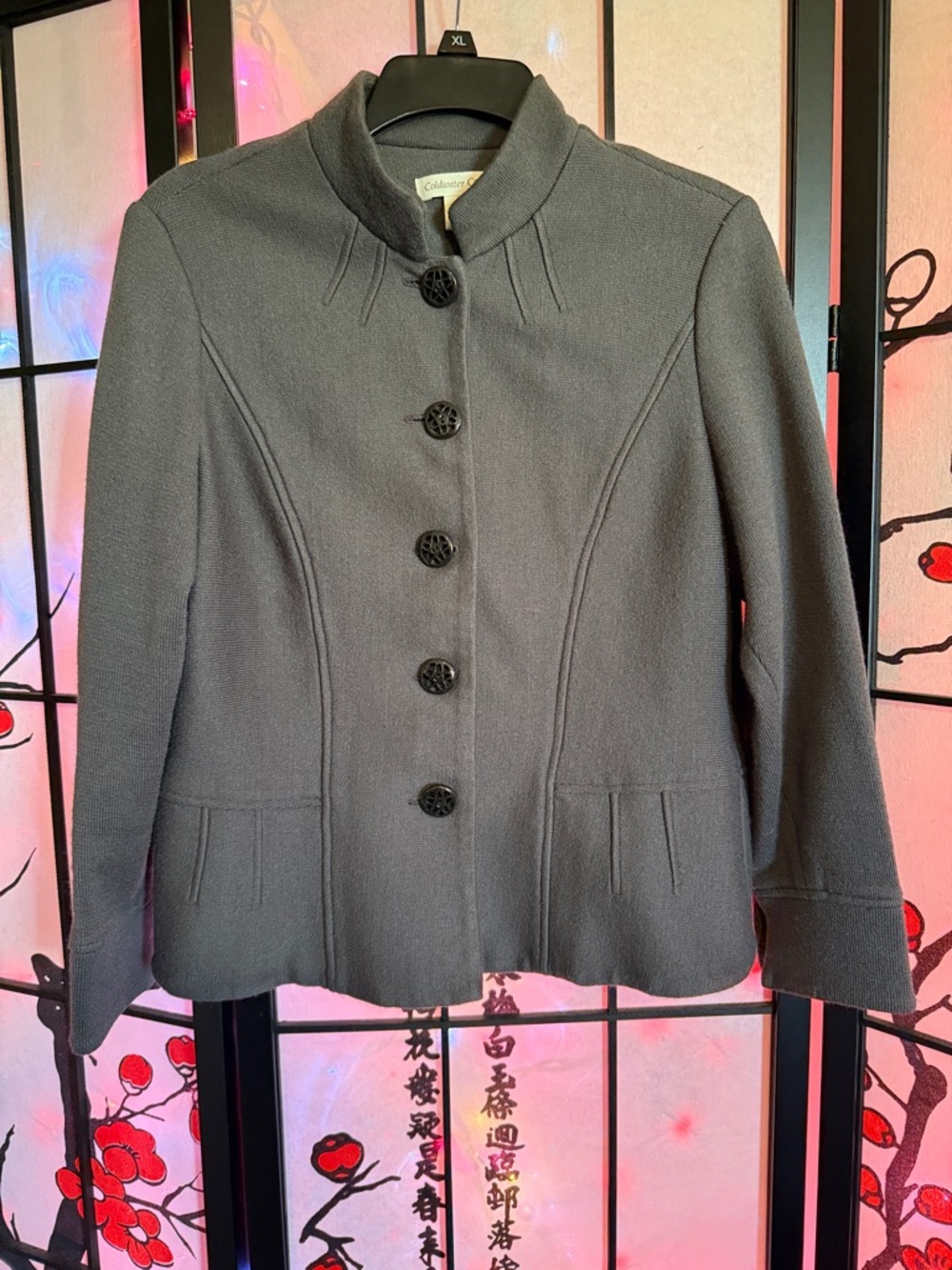 Coldwater Creek Women’s Gray Button-Front Jacket